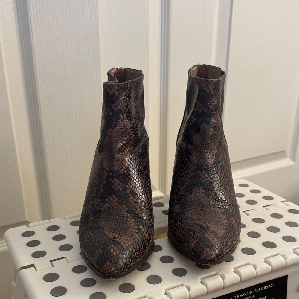 Snakeskin Ankle Boots